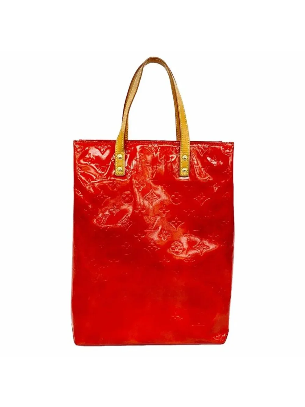 Louis Vuitton Handbag Vernis Reed MM Rouge